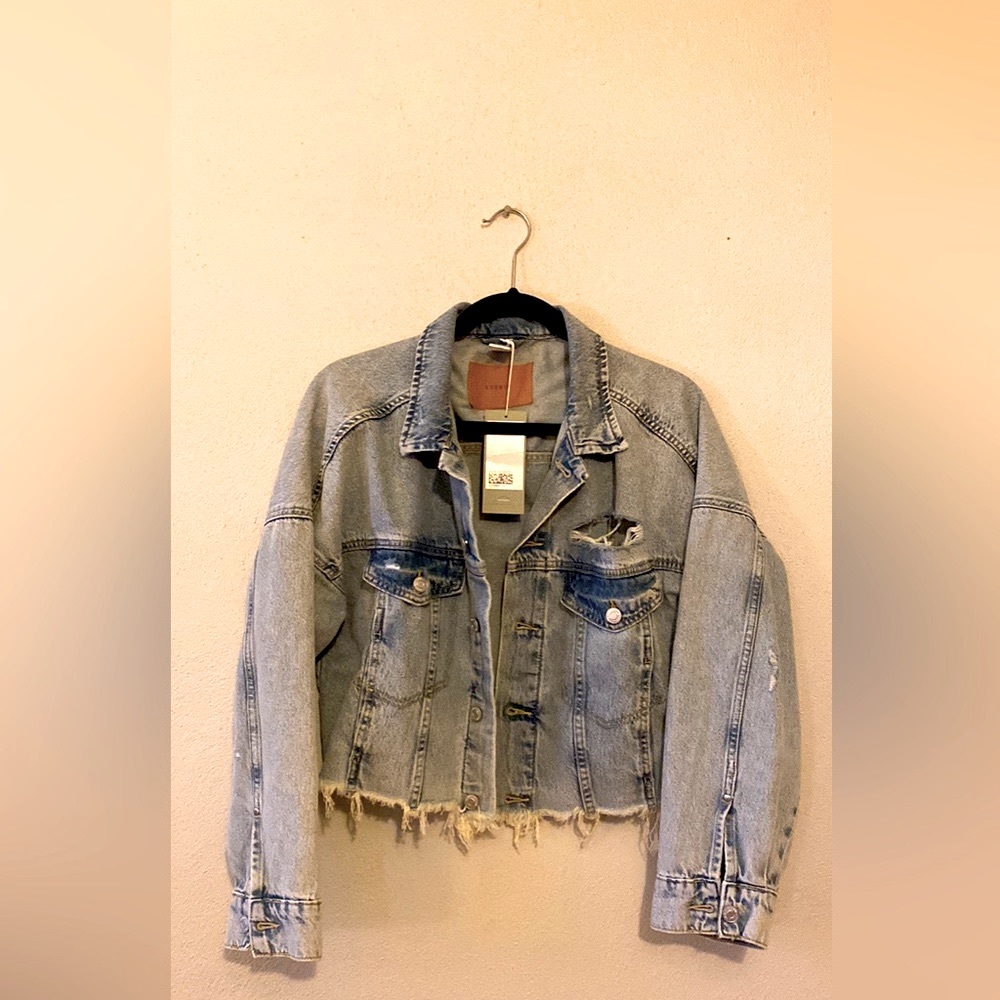 NEW! H&M Distressed Jean Jacket